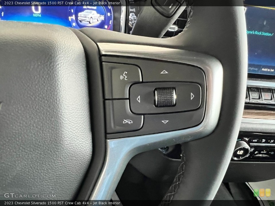 Jet Black Interior Steering Wheel for the 2023 Chevrolet Silverado 1500 RST Crew Cab 4x4 #146146434