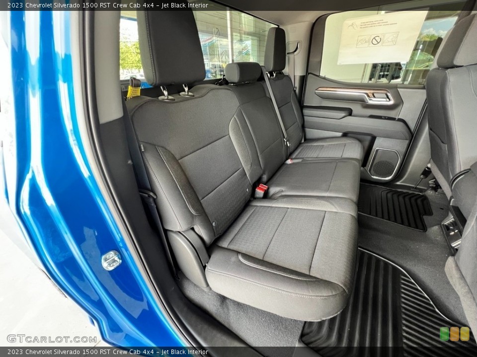 Jet Black Interior Rear Seat for the 2023 Chevrolet Silverado 1500 RST Crew Cab 4x4 #146146581