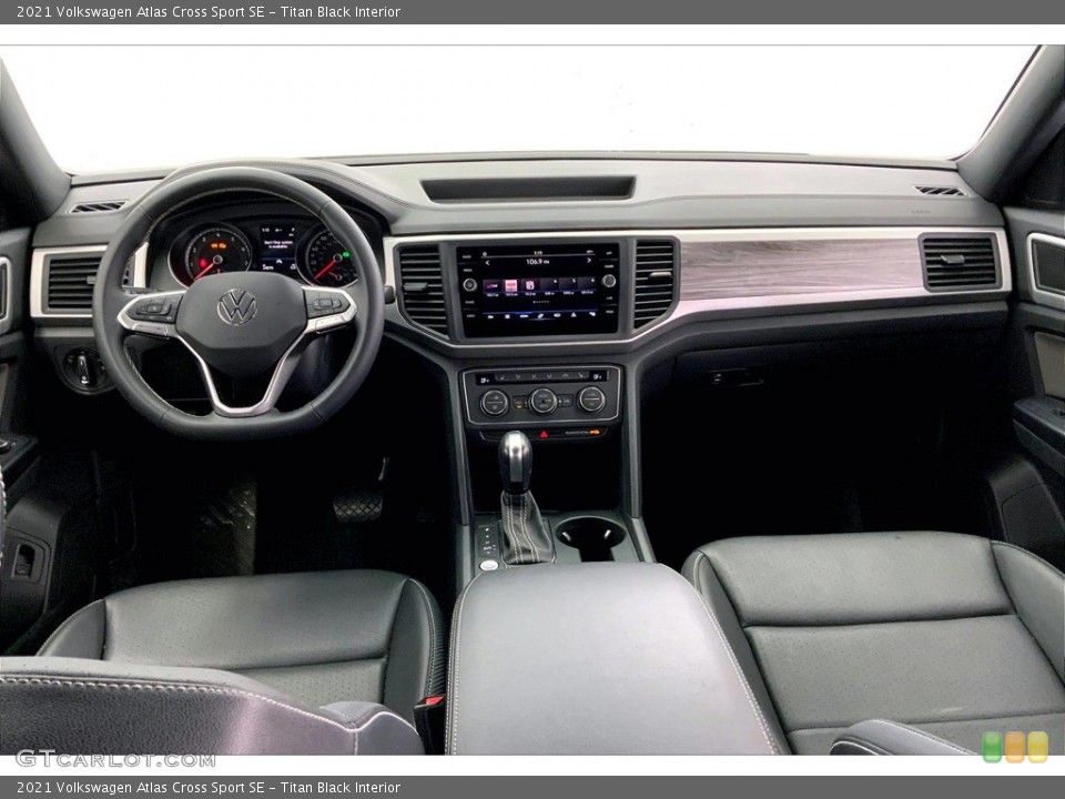 Titan Black 2021 Volkswagen Atlas Cross Sport Interiors