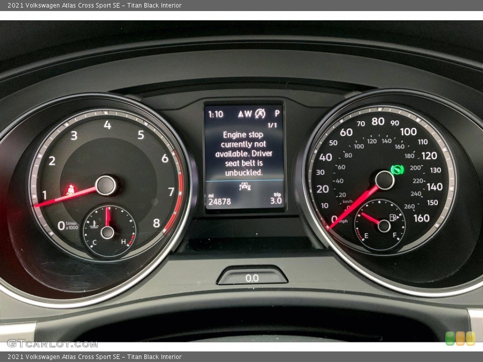 Titan Black Interior Gauges for the 2021 Volkswagen Atlas Cross Sport SE #146147238