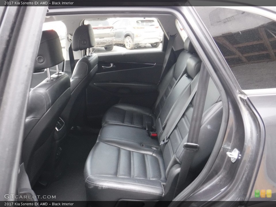 Black Interior Rear Seat for the 2017 Kia Sorento EX AWD #146147373