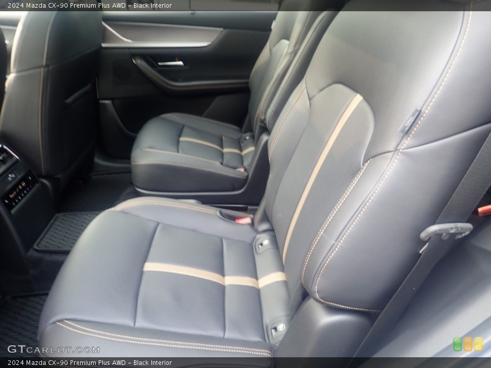 Black Interior Rear Seat for the 2024 Mazda CX-90 Premium Plus AWD #146147778