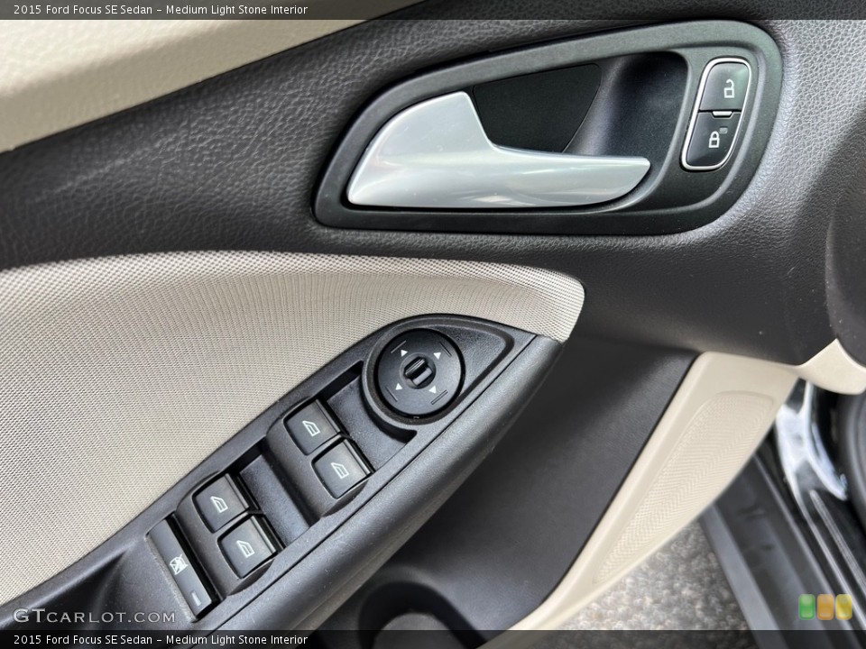 Medium Light Stone Interior Door Panel for the 2015 Ford Focus SE Sedan #146148495