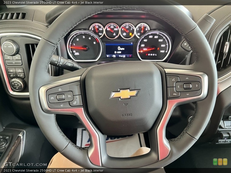 Jet Black Interior Steering Wheel for the 2023 Chevrolet Silverado 2500HD LT Crew Cab 4x4 #146149206