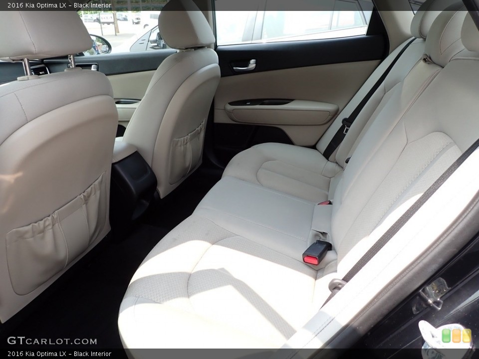 Black Interior Rear Seat for the 2016 Kia Optima LX #146149302