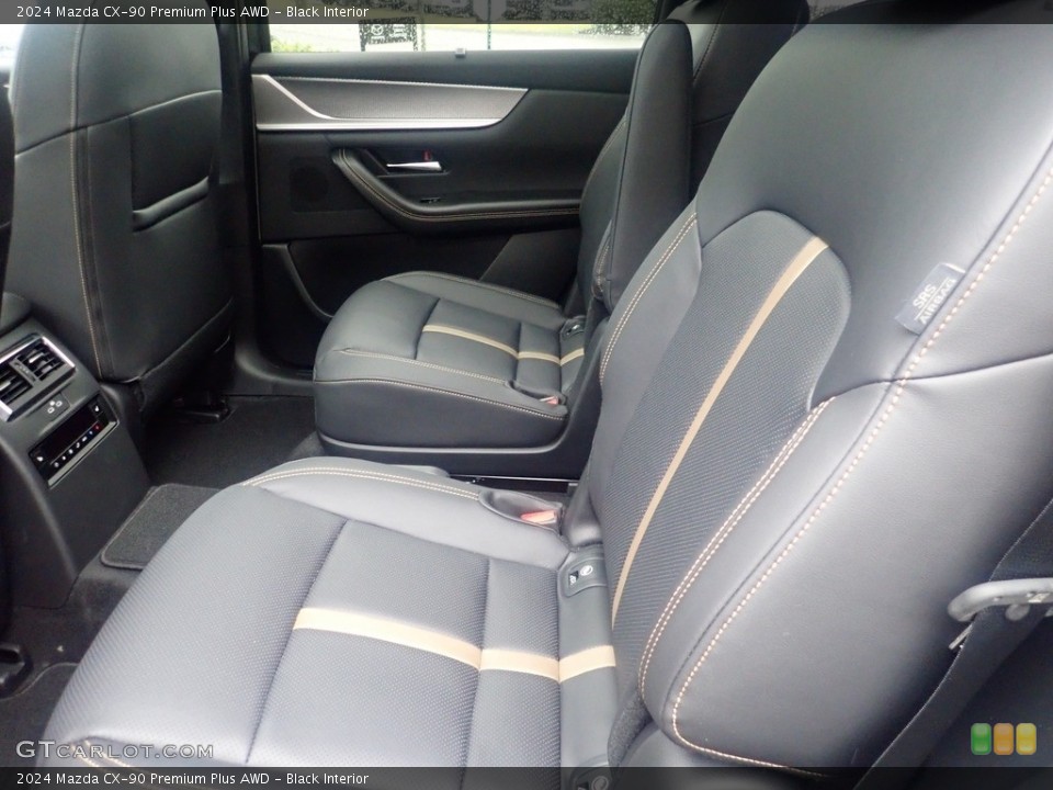 Black Interior Rear Seat for the 2024 Mazda CX-90 Premium Plus AWD #146149407