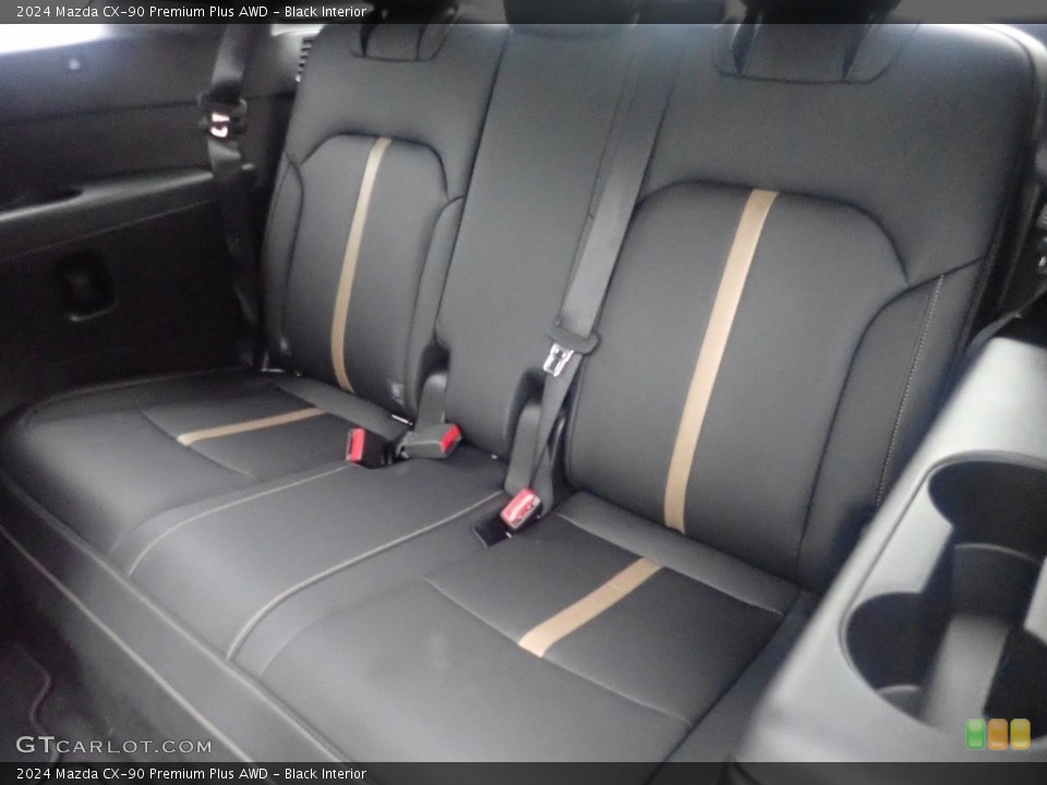 Black Interior Rear Seat for the 2024 Mazda CX-90 Premium Plus AWD #146149431