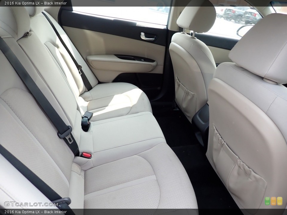 Black Interior Rear Seat for the 2016 Kia Optima LX #146149504