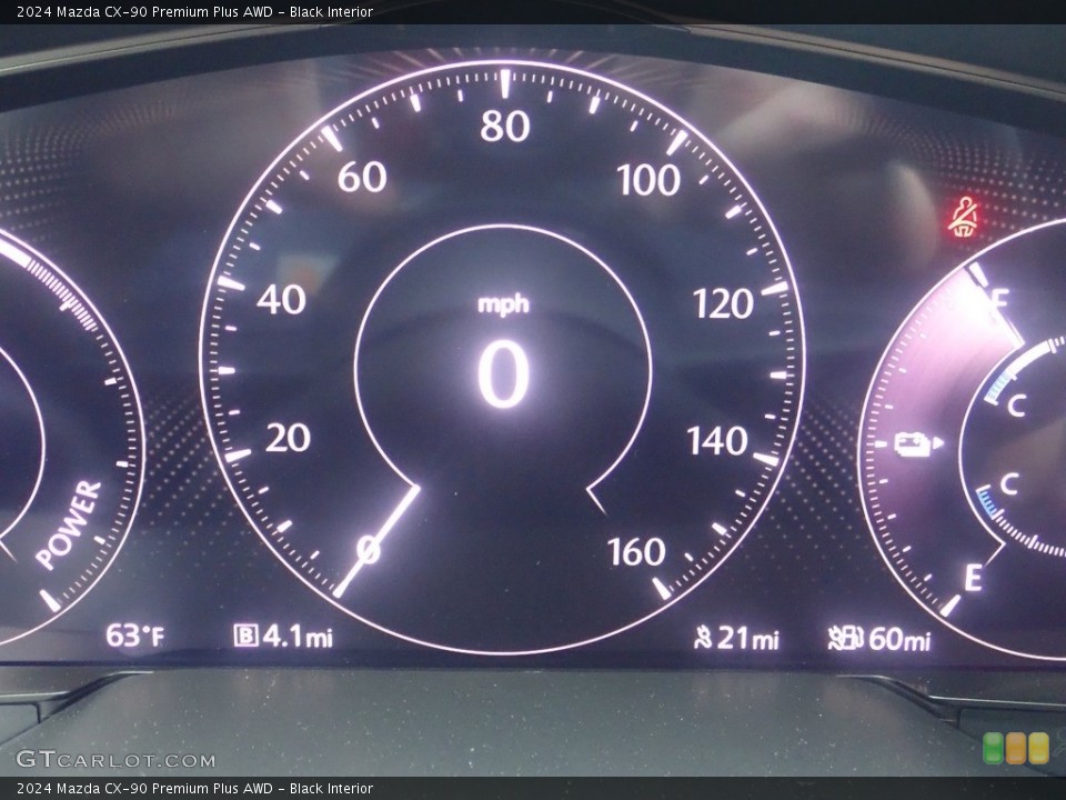 Black Interior Gauges for the 2024 Mazda CX-90 Premium Plus AWD #146149572