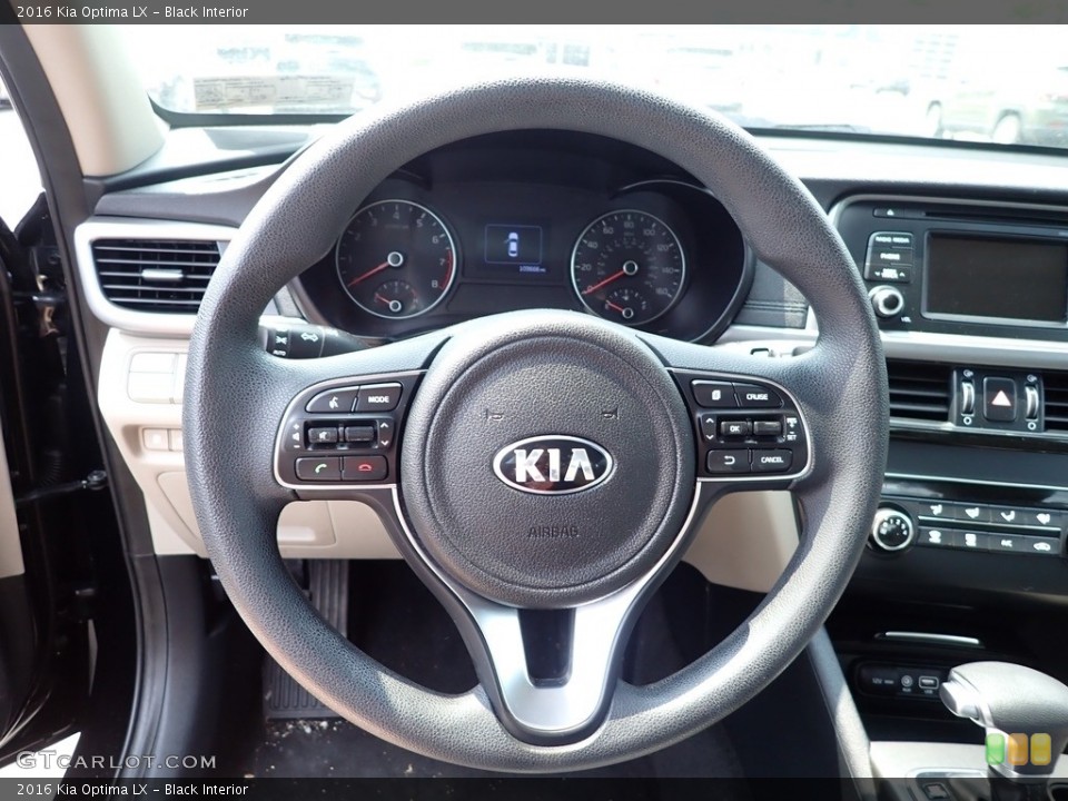 Black Interior Steering Wheel for the 2016 Kia Optima LX #146149725