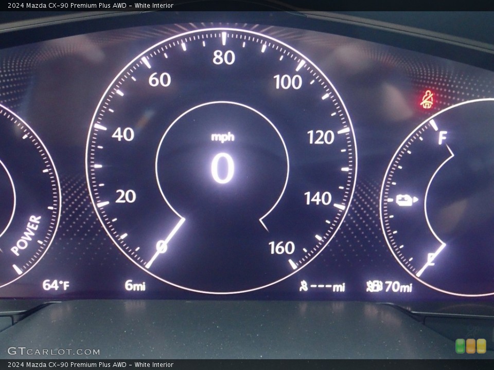 White Interior Gauges for the 2024 Mazda CX-90 Premium Plus AWD #146150037
