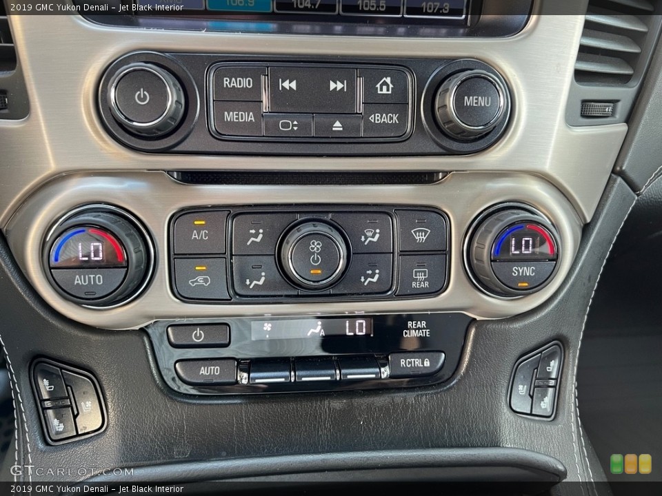 Jet Black Interior Controls for the 2019 GMC Yukon Denali #146150376