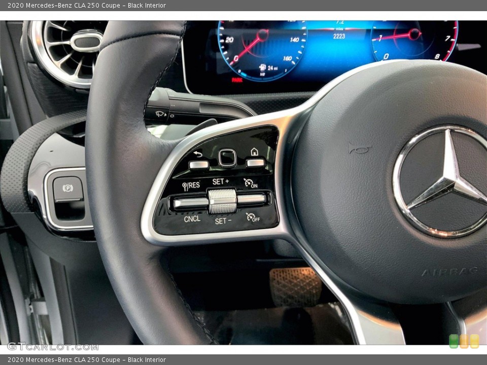 Black Interior Steering Wheel for the 2020 Mercedes-Benz CLA 250 Coupe #146150673