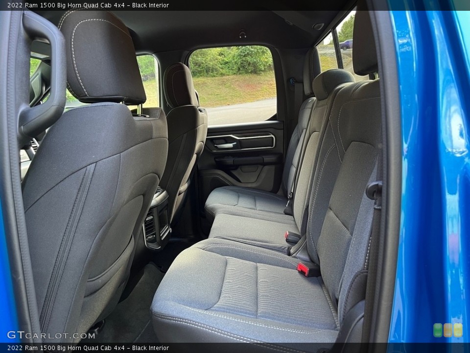 Black Interior Rear Seat for the 2022 Ram 1500 Big Horn Quad Cab 4x4 #146151528
