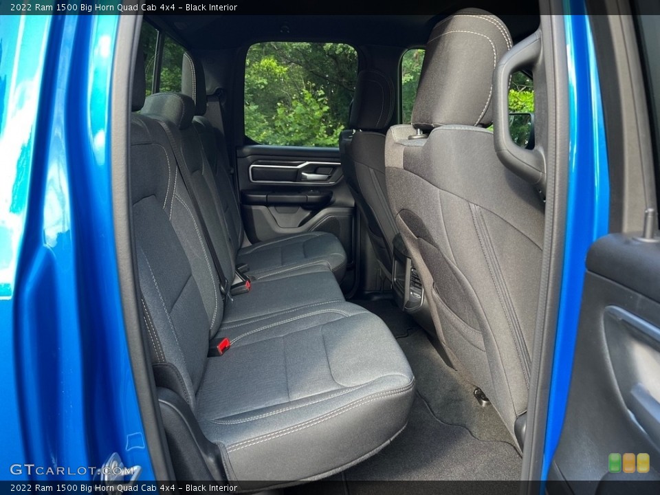 Black Interior Rear Seat for the 2022 Ram 1500 Big Horn Quad Cab 4x4 #146151549