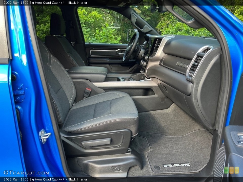 Black Interior Front Seat for the 2022 Ram 1500 Big Horn Quad Cab 4x4 #146151567