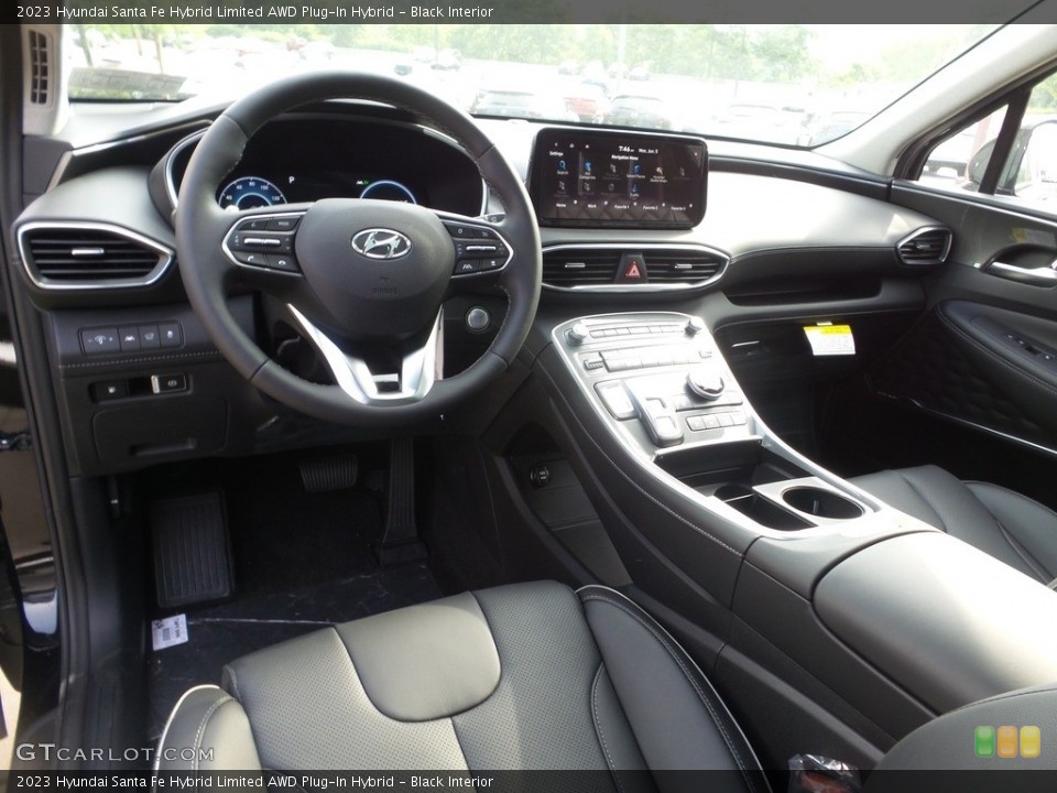Black Interior Photo for the 2023 Hyundai Santa Fe Hybrid Limited AWD Plug-In Hybrid #146151999