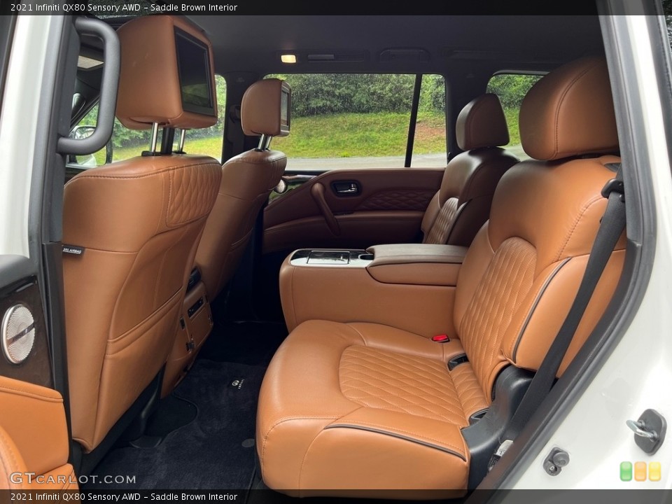 Saddle Brown Interior Rear Seat for the 2021 Infiniti QX80 Sensory AWD #146154033