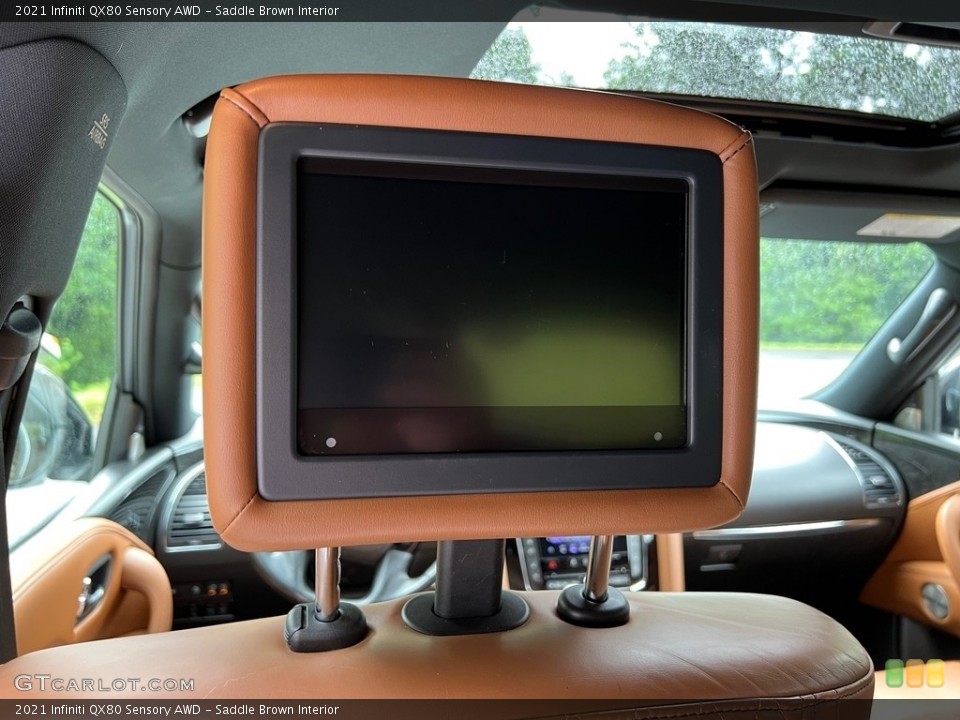 Saddle Brown Interior Entertainment System for the 2021 Infiniti QX80 Sensory AWD #146154066