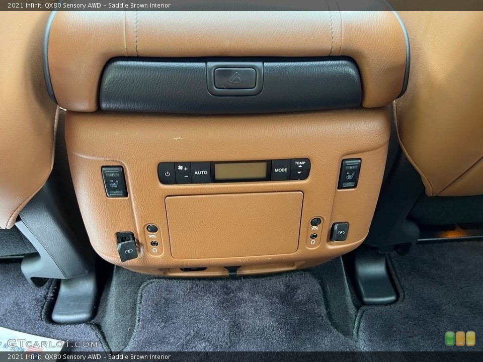 Saddle Brown Interior Controls for the 2021 Infiniti QX80 Sensory AWD #146154114