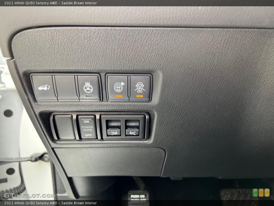 Saddle Brown Interior Controls for the 2021 Infiniti QX80 Sensory AWD #146154171