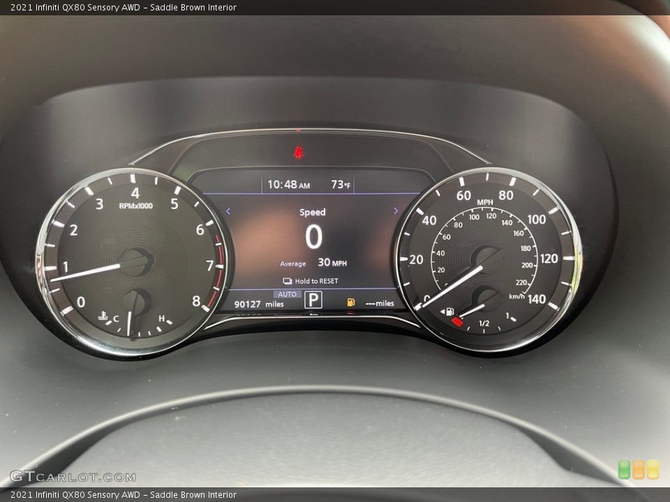 Saddle Brown Interior Gauges for the 2021 Infiniti QX80 Sensory AWD #146154222