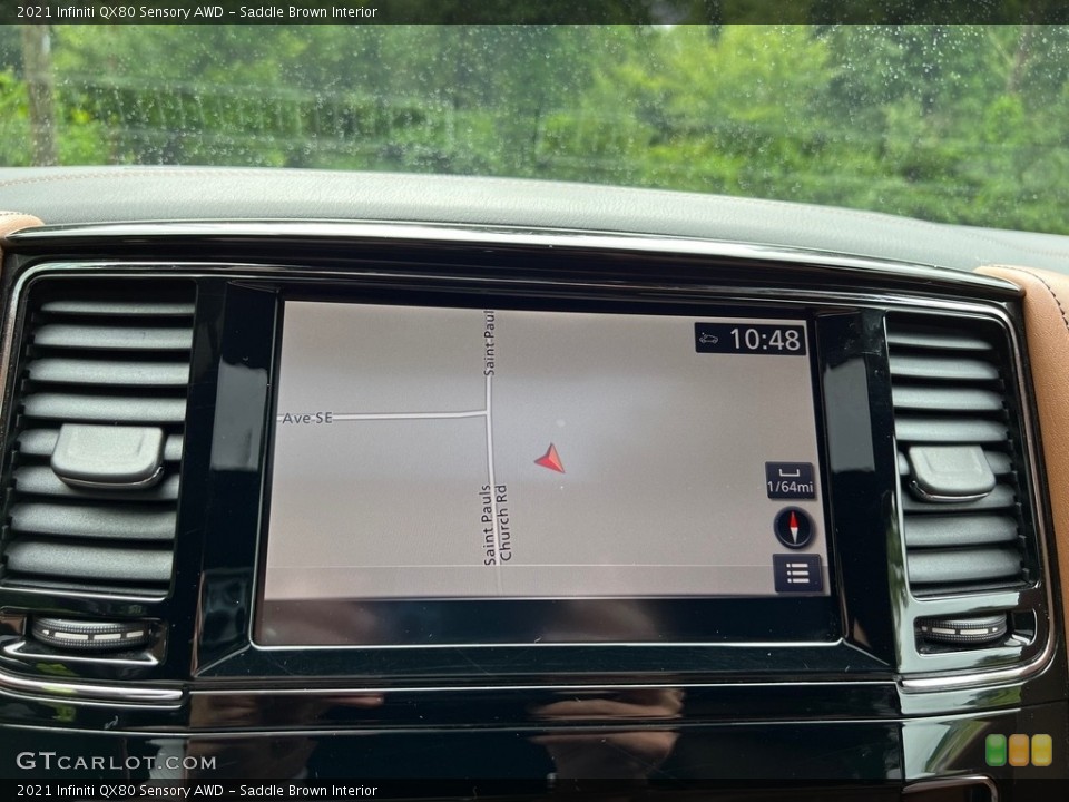 Saddle Brown Interior Navigation for the 2021 Infiniti QX80 Sensory AWD #146154246