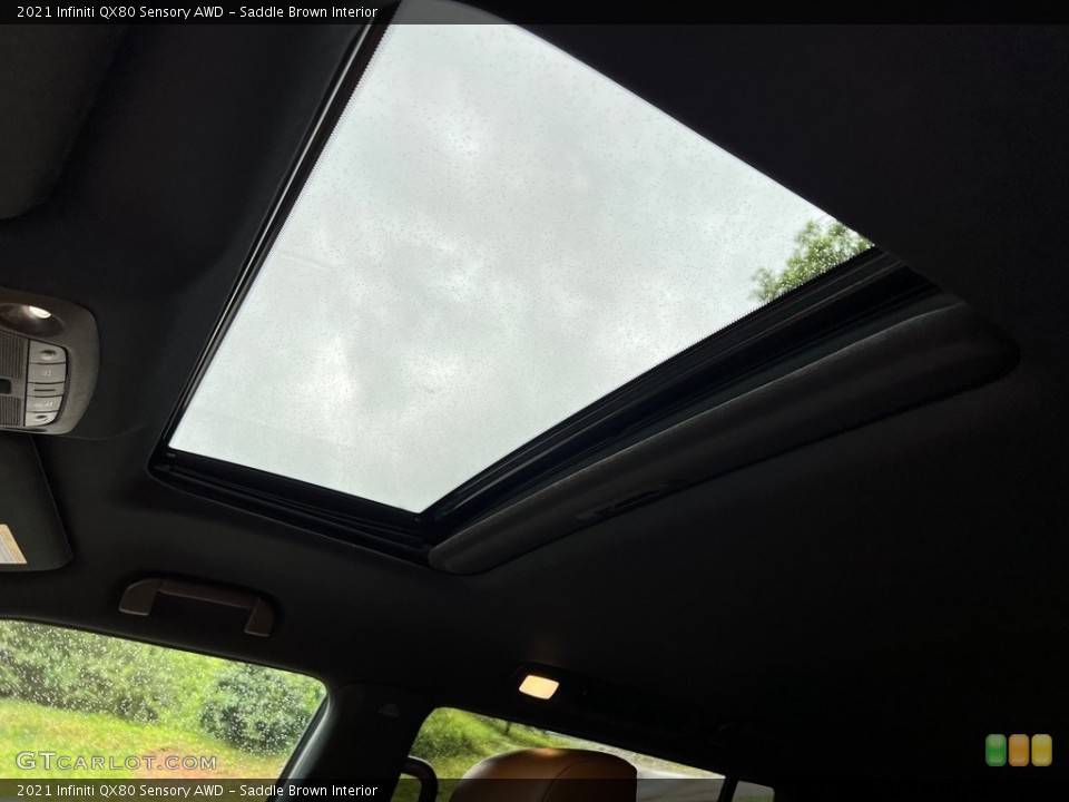 Saddle Brown Interior Sunroof for the 2021 Infiniti QX80 Sensory AWD #146154460