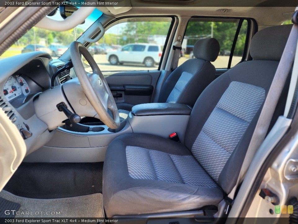 Medium Flint Interior Front Seat for the 2003 Ford Explorer Sport Trac XLT 4x4 #146154663