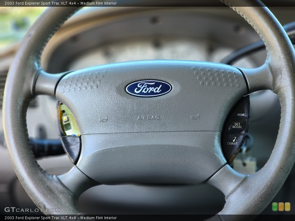 Medium Flint Interior Steering Wheel for the 2003 Ford Explorer Sport Trac XLT 4x4 #146154771