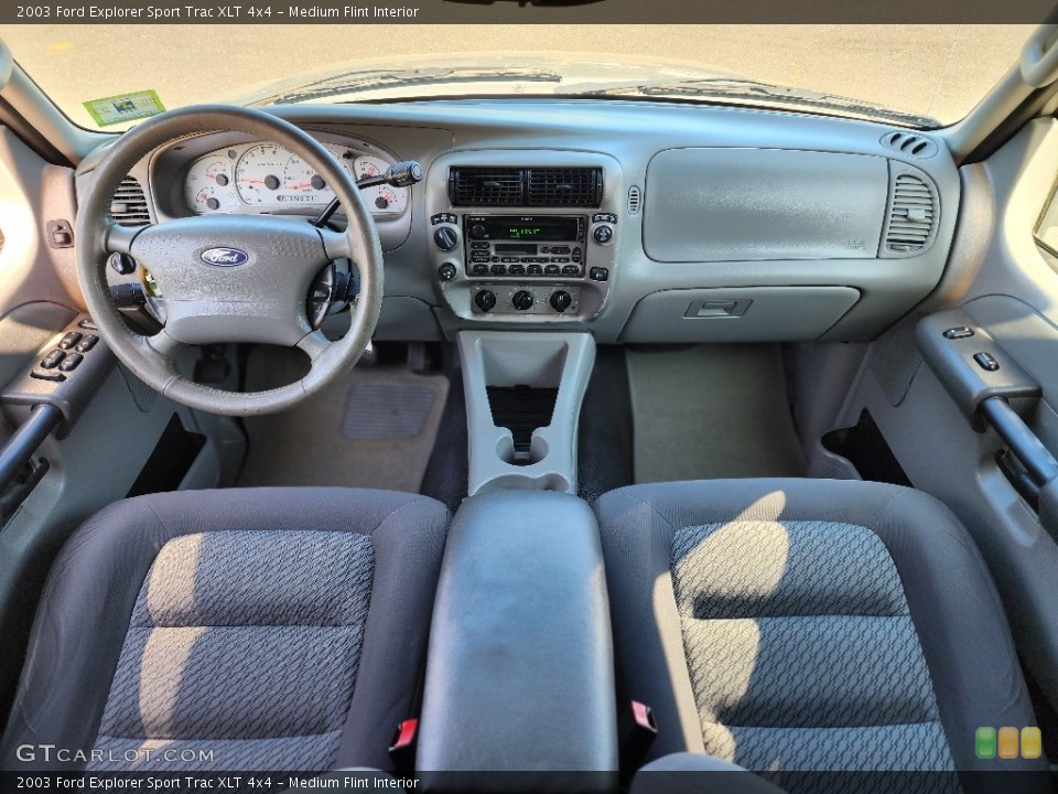 Medium Flint Interior Dashboard for the 2003 Ford Explorer Sport Trac XLT 4x4 #146154792