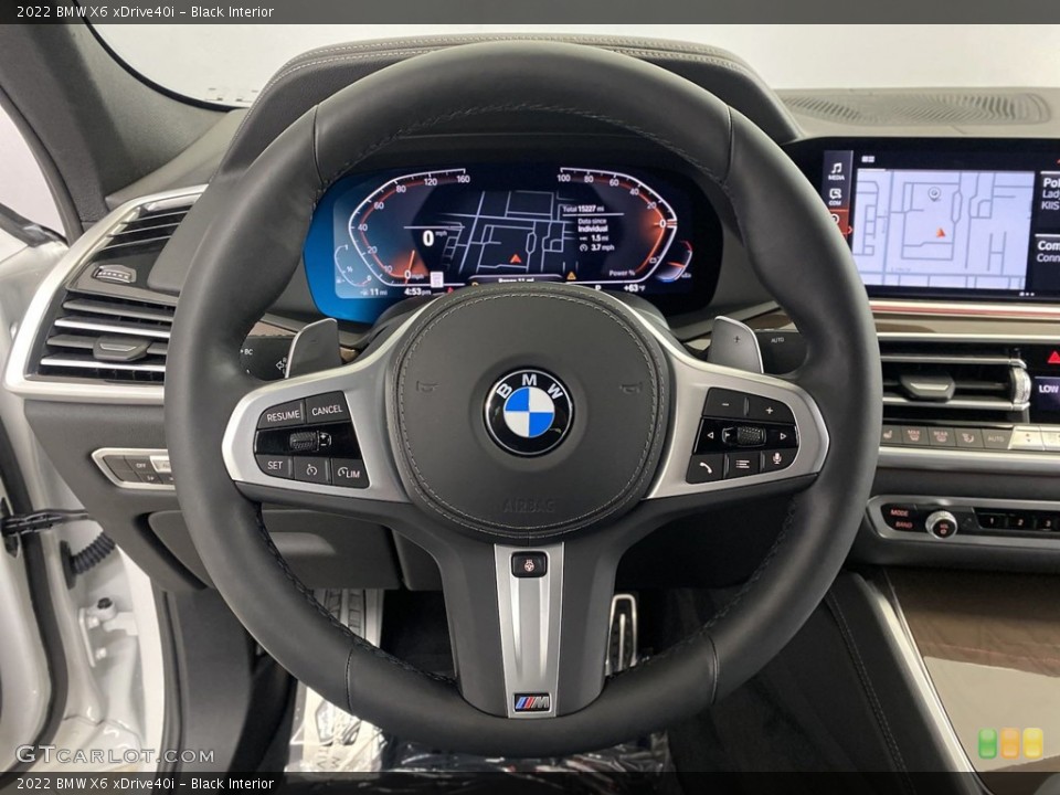 Black Interior Steering Wheel for the 2022 BMW X6 xDrive40i #146155302