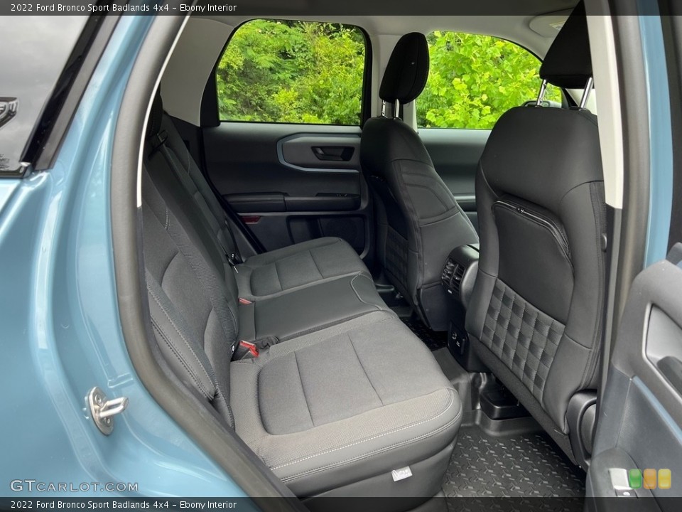 Ebony Interior Rear Seat for the 2022 Ford Bronco Sport Badlands 4x4 #146155563