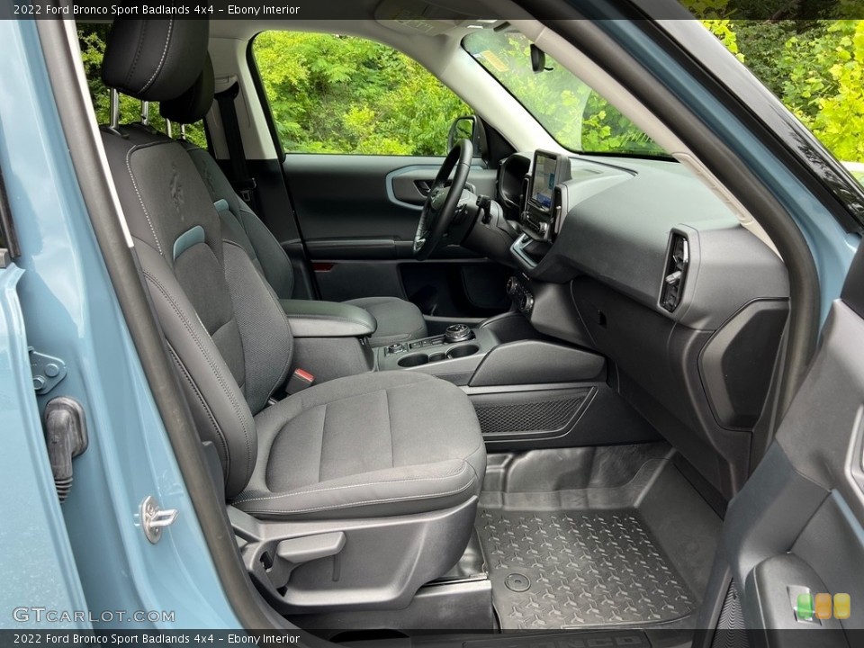 Ebony Interior Front Seat for the 2022 Ford Bronco Sport Badlands 4x4 #146155587