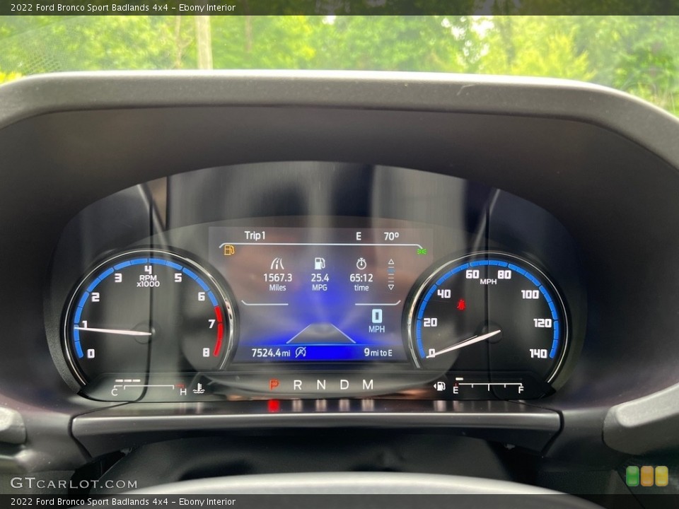 Ebony Interior Gauges for the 2022 Ford Bronco Sport Badlands 4x4 #146155671