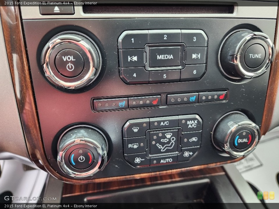 Ebony Interior Controls for the 2015 Ford Expedition EL Platinum 4x4 #146155715
