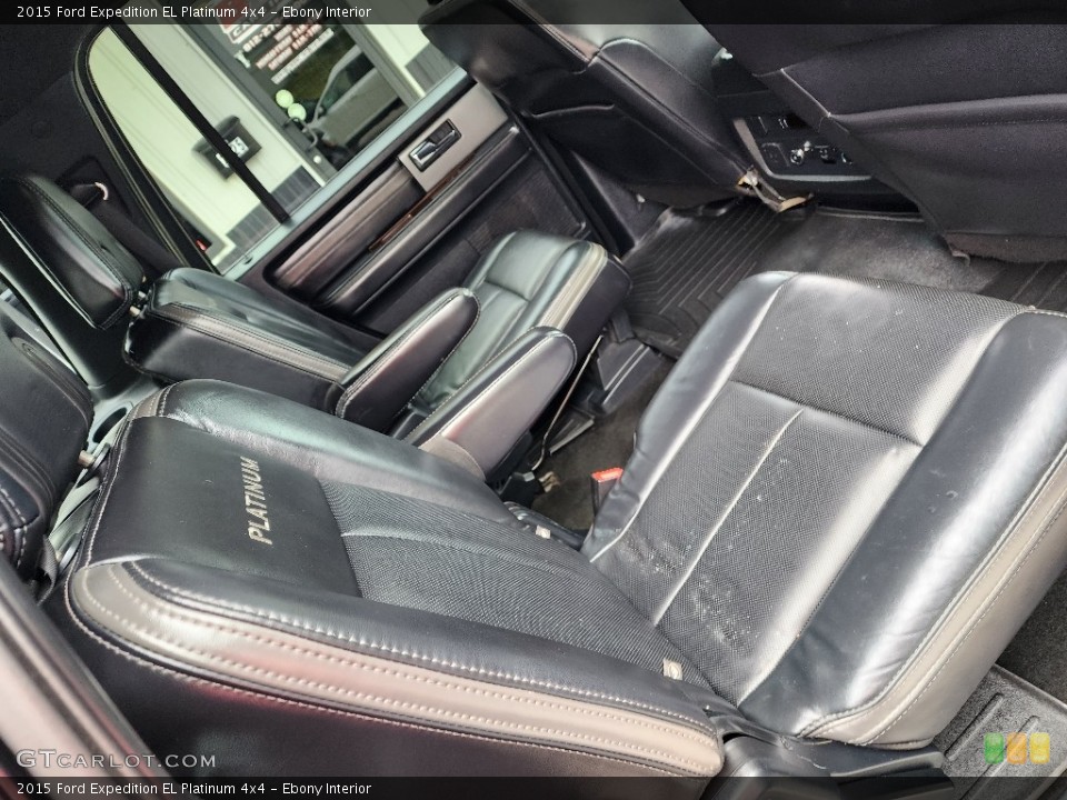 Ebony Interior Rear Seat for the 2015 Ford Expedition EL Platinum 4x4 #146156009