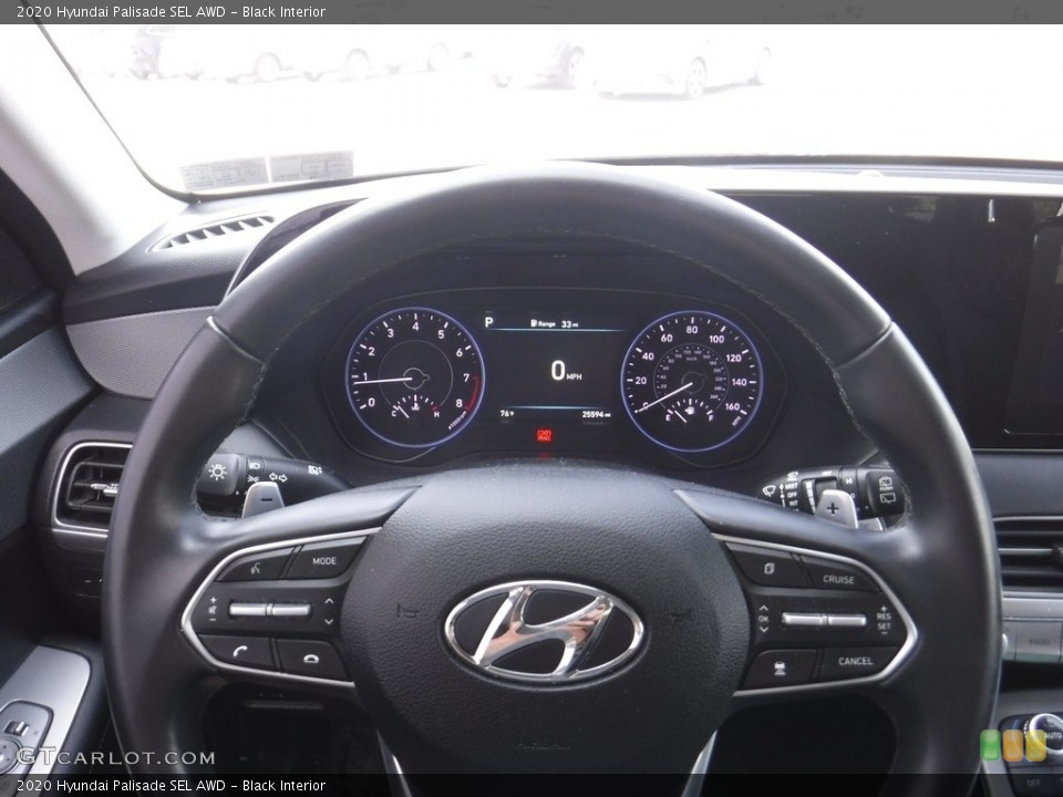 Black Interior Steering Wheel for the 2020 Hyundai Palisade SEL AWD #146156172