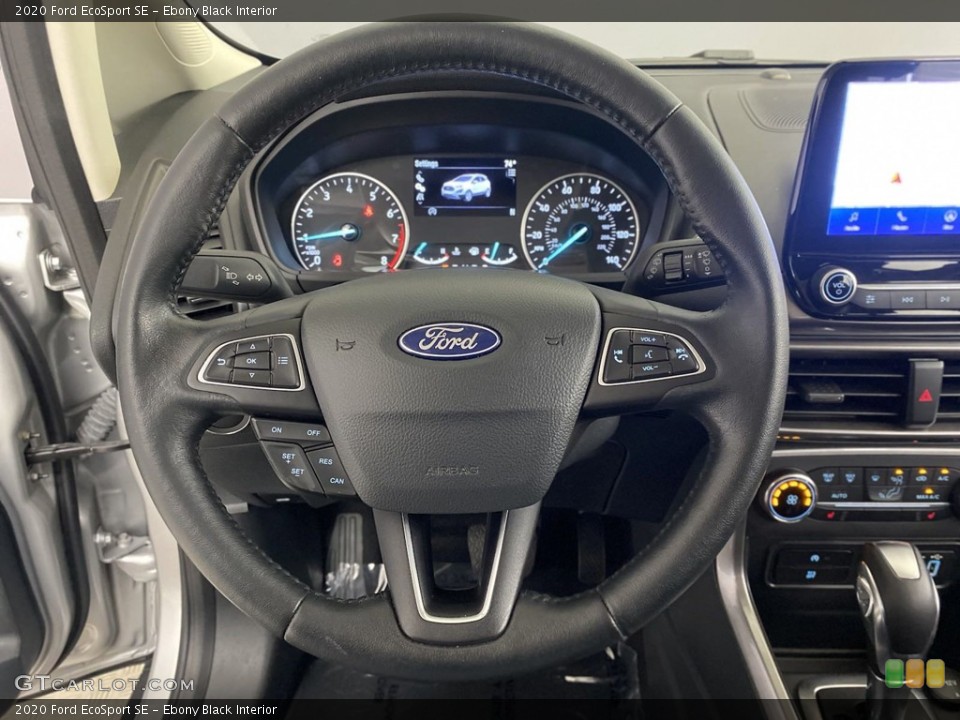 Ebony Black Interior Steering Wheel for the 2020 Ford EcoSport SE #146156343