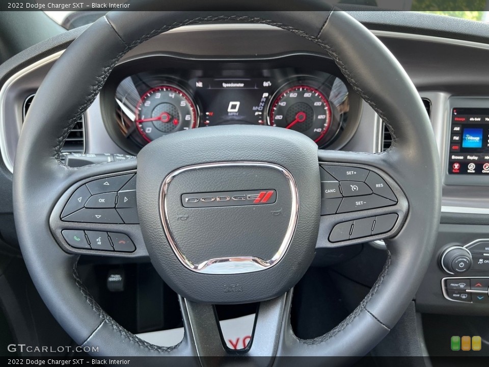 Black Interior Steering Wheel for the 2022 Dodge Charger SXT #146156374