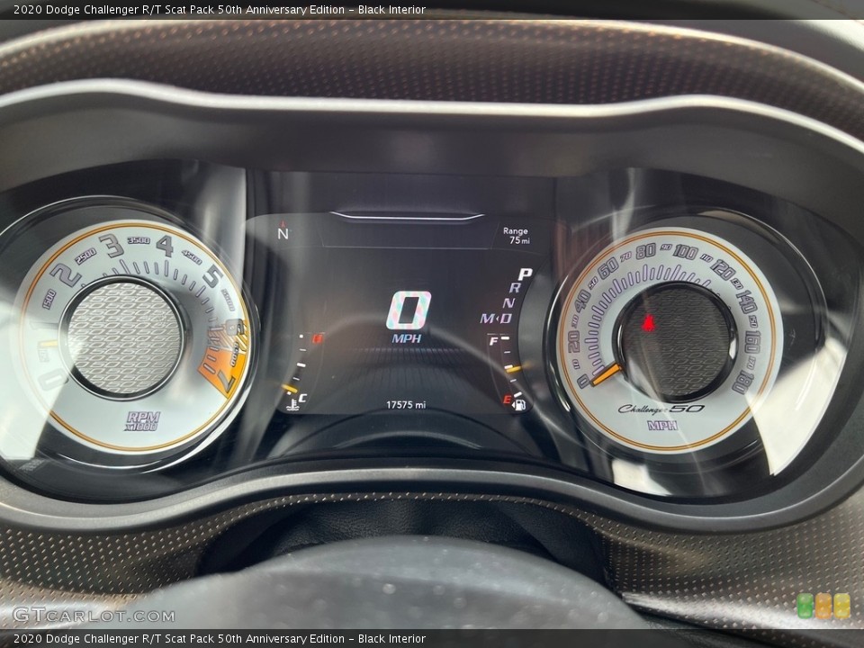 Black Interior Gauges for the 2020 Dodge Challenger R/T Scat Pack 50th Anniversary Edition #146157135