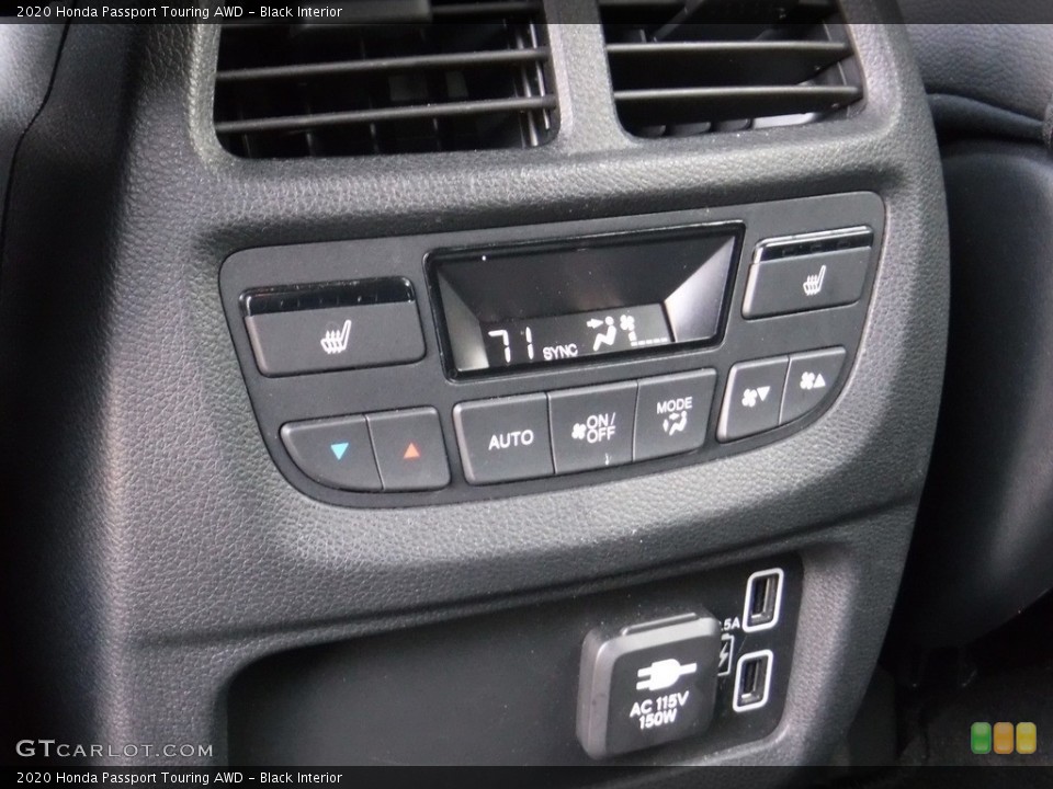 Black Interior Controls for the 2020 Honda Passport Touring AWD #146157660