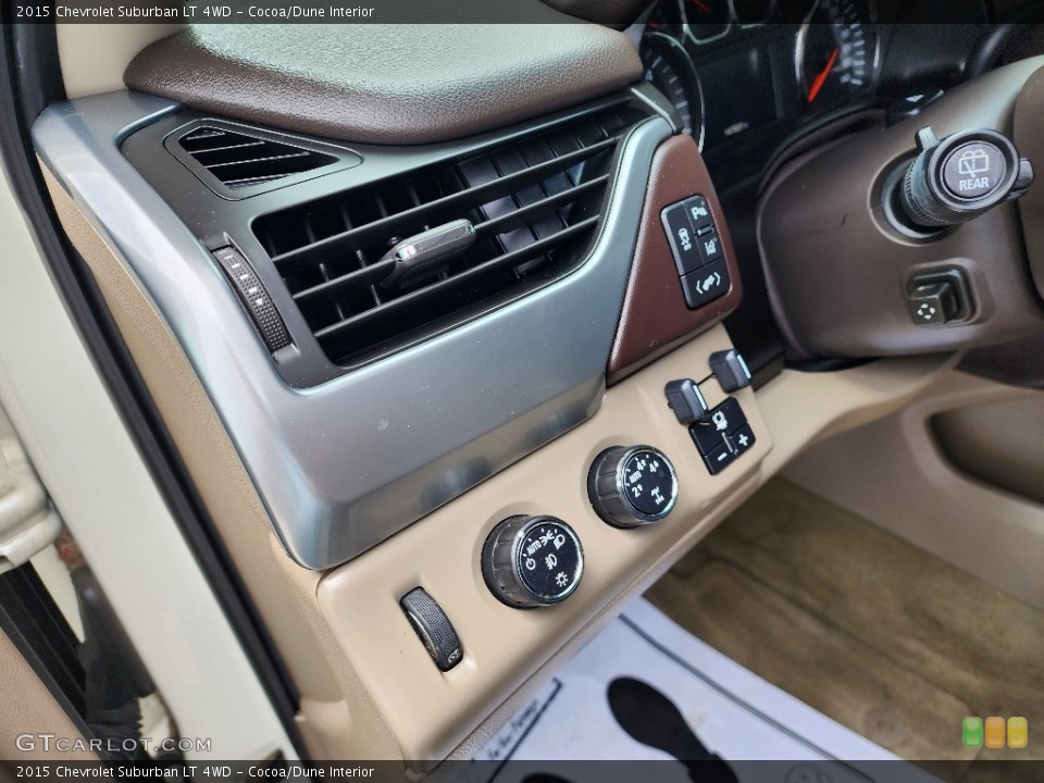 Cocoa/Dune Interior Controls for the 2015 Chevrolet Suburban LT 4WD #146157747
