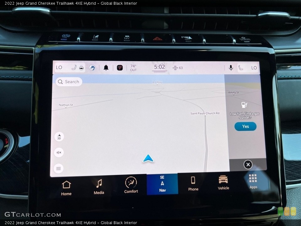 Global Black Interior Navigation for the 2022 Jeep Grand Cherokee Trailhawk 4XE Hybrid #146158161