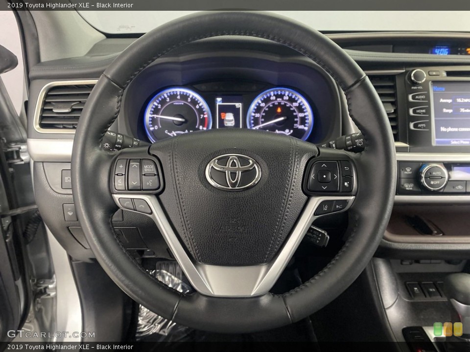 Black Interior Steering Wheel for the 2019 Toyota Highlander XLE #146158203