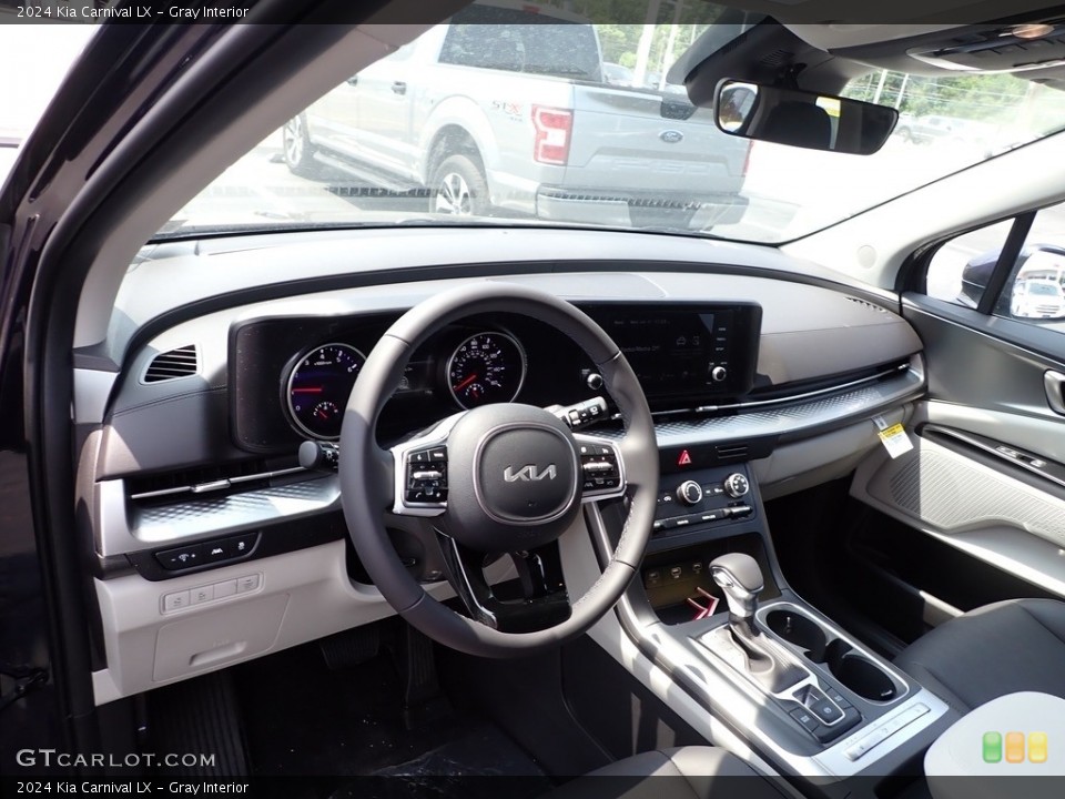 Gray Interior Dashboard for the 2024 Kia Carnival LX #146158551