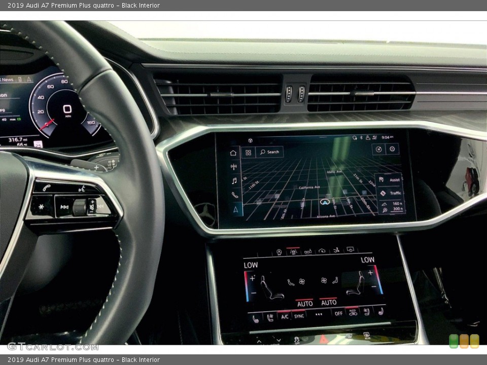 Black Interior Controls for the 2019 Audi A7 Premium Plus quattro #146158995