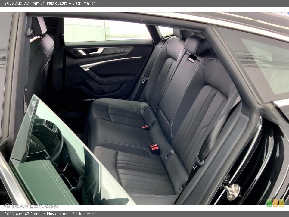 Black Interior Rear Seat for the 2019 Audi A7 Premium Plus quattro #146159346