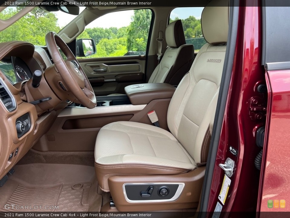 Light Frost Beige/Mountain Brown Interior Photo for the 2021 Ram 1500 Laramie Crew Cab 4x4 #146159409