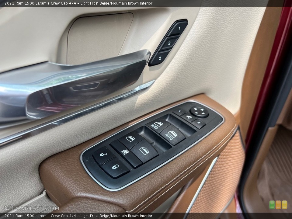 Light Frost Beige/Mountain Brown Interior Door Panel for the 2021 Ram 1500 Laramie Crew Cab 4x4 #146159433